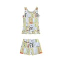 Abstract-pattern Kids  Boyleg Swimsuit View2