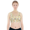 Abstract-pattern Sports Bra With Pocket View1