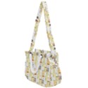 Abstract-pattern Rope Handles Shoulder Strap Bag View1