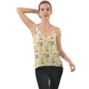 Abstract-pattern Chiffon Cami View1