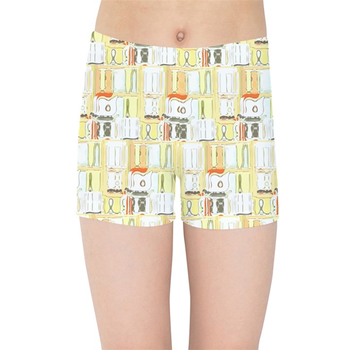 Abstract-pattern Kids  Sports Shorts