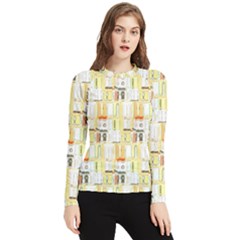 Abstract-pattern Women s Long Sleeve Rash Guard