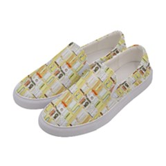 Abstract-pattern Women s Canvas Slip Ons