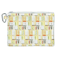 Abstract-pattern Canvas Cosmetic Bag (xl)