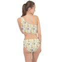 Abstract-pattern Spliced Up Two Piece Swimsuit View2