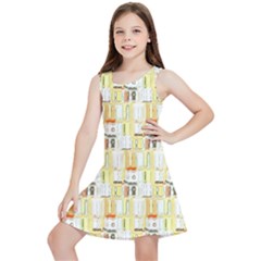 Abstract-pattern Kids  Lightweight Sleeveless Dress