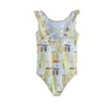 Abstract-pattern Kids  Frill Swimsuit View2