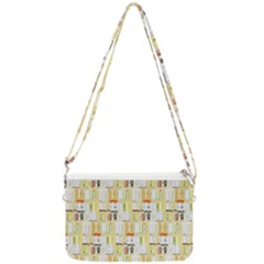 Abstract-pattern Double Gusset Crossbody Bag