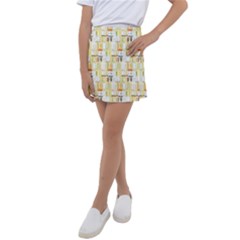 Abstract-pattern Kids  Tennis Skirt