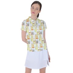 Abstract-pattern Women s Polo Tee