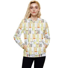 Abstract-pattern Women s Lightweight Drawstring Hoodie