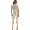 Abstract-pattern Women s Pinafore Overalls Jumpsuit View4