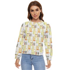 Abstract-pattern Women s Long Sleeve Raglan Tee