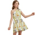 Abstract-pattern Kids  One Shoulder Party Dress View2