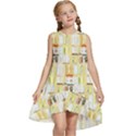 Abstract-pattern Kids  Frill Swing Dress View1