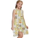 Abstract-pattern Kids  Frill Swing Dress View3