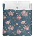 Vintage Flowers Pattern Duvet Cover Double Side (Queen Size) View1