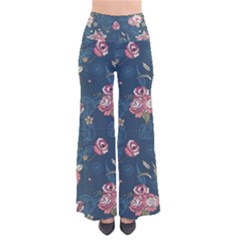 Vintage Flowers Pattern So Vintage Palazzo Pants