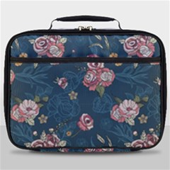 Vintage Flowers Pattern Full Print Lunch Bag