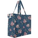 Vintage Flowers Pattern Canvas Travel Bag View3