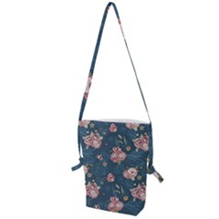 Vintage Flowers Pattern Folding Shoulder Bag by Jancukart