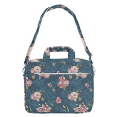 Vintage Flowers Pattern Macbook Pro Shoulder Laptop Bag (large)