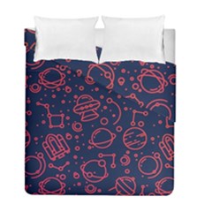 Seamless Space Pattern Duvet Cover Double Side (full/ Double Size)