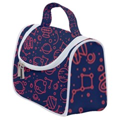 Seamless Space Pattern Satchel Handbag