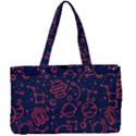 Seamless Space Pattern Canvas Work Bag View1