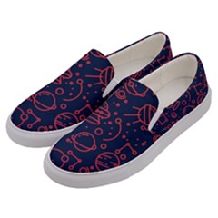 Seamless Space Pattern Men s Canvas Slip Ons by Jancukart