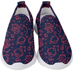 Seamless Space Pattern Kids  Slip On Sneakers by Jancukart