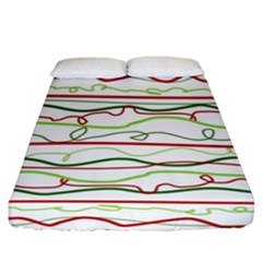 Scribble-pattern Fitted Sheet (california King Size)