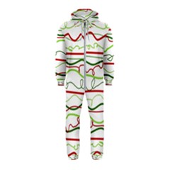 Scribble-pattern Hooded Jumpsuit (kids) by Jancukart