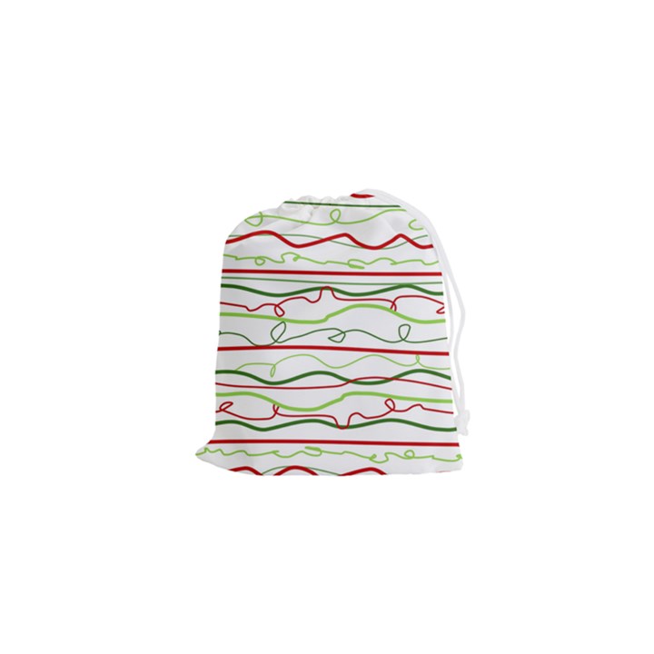 Scribble-pattern Drawstring Pouch (XS)