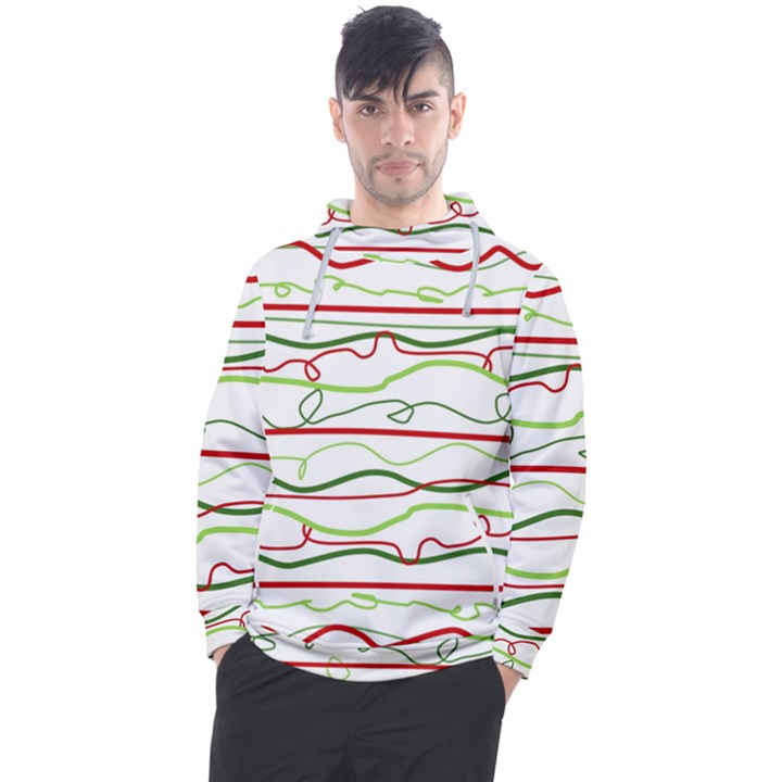 Scribble-pattern Men s Pullover Hoodie