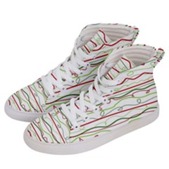 Scribble-pattern Men s Hi-top Skate Sneakers by Jancukart