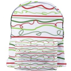 Scribble-pattern Giant Full Print Backpack