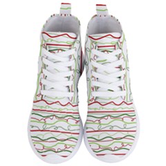 Scribble-pattern Women s Lightweight High Top Sneakers