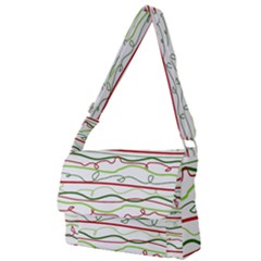 Scribble-pattern Full Print Messenger Bag (s) by Jancukart