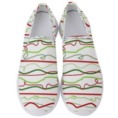 Scribble-pattern Men s Slip On Sneakers