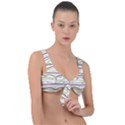 Scribble-pattern Front Tie Bikini Top View1