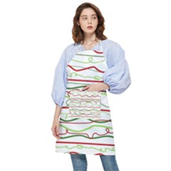 Scribble-pattern Pocket Apron by Jancukart