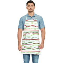 Scribble-pattern Kitchen Apron by Jancukart