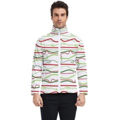 Scribble-pattern Men s Bomber Jacket