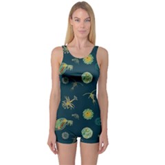 Plankton Pattern- One Piece Boyleg Swimsuit by Jancukart