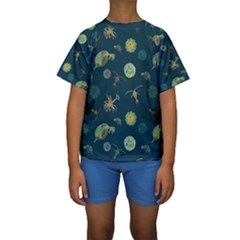 Plankton Pattern- Kids  Short Sleeve Swimwear by Jancukart