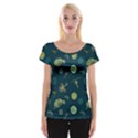 Plankton Pattern- Cap Sleeve Top View1