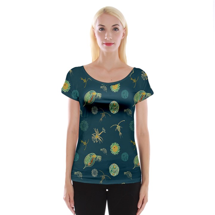 Plankton Pattern- Cap Sleeve Top