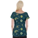 Plankton Pattern- Cap Sleeve Top View2