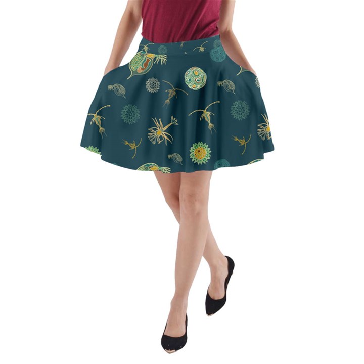 Plankton Pattern- A-Line Pocket Skirt